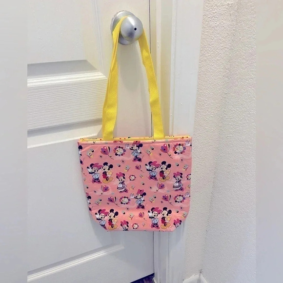 Minnie Mouse Easter Spring Themed Small Sized Eco-Friendly Market Tote Bag - Picture 2 of 7